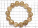 [Video][One of a kind] Rutilated Quartz AAA Round 16mm Bracelet NO.132