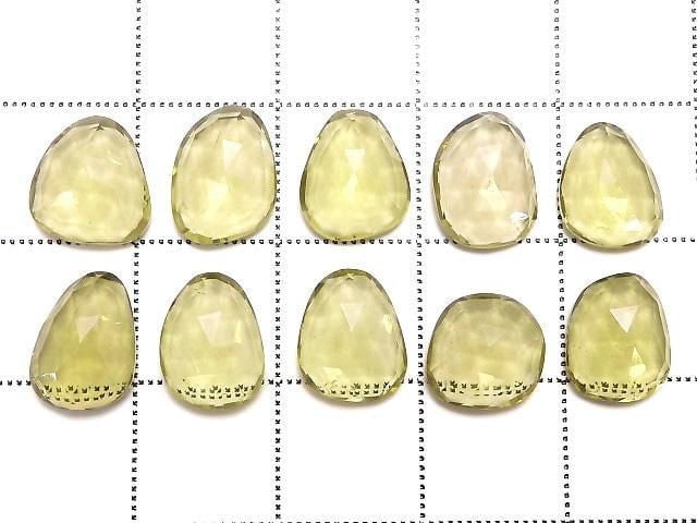 [Video][One of a kind] High Quality Lemon Quartz AAA- Loose stone Rose Cut 10pcs Set NO.5