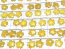 [Video] Yellow Chalcedony Flower Shape Half or 1strand (6pcs)