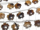 [Video] Montana Moss Agate Flower Shape Half or 1strand (6pcs)