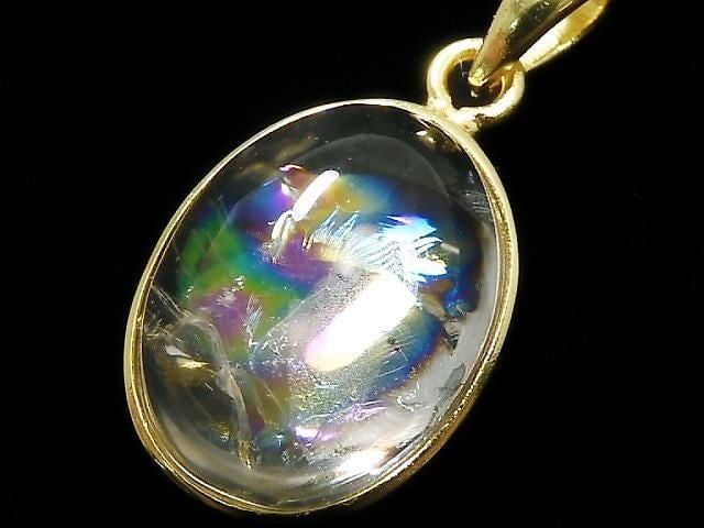 [Video][One of a kind] Iris Quartz AAA- Pendant 18KGP NO.16