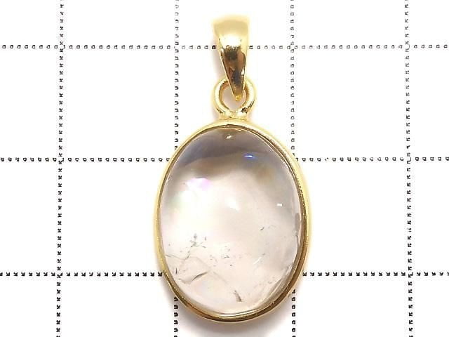 [Video][One of a kind] Iris Quartz AAA- Pendant 18KGP NO.16