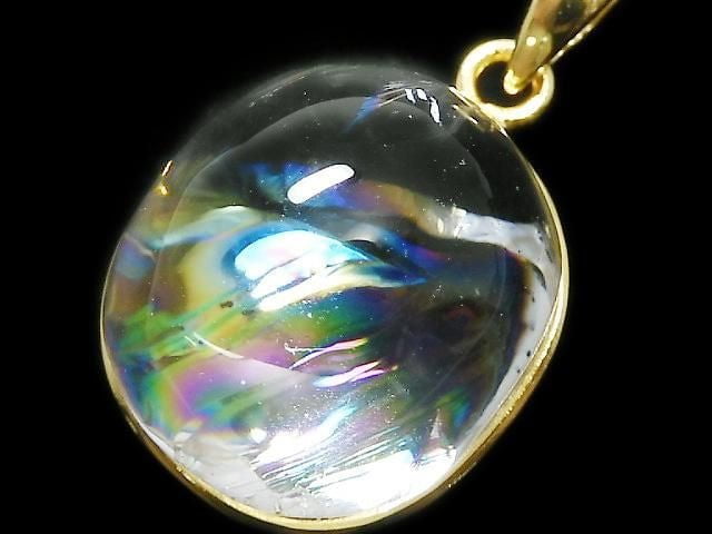 [Video][One of a kind] Iris Quartz AAA- Pendant 18KGP NO.19