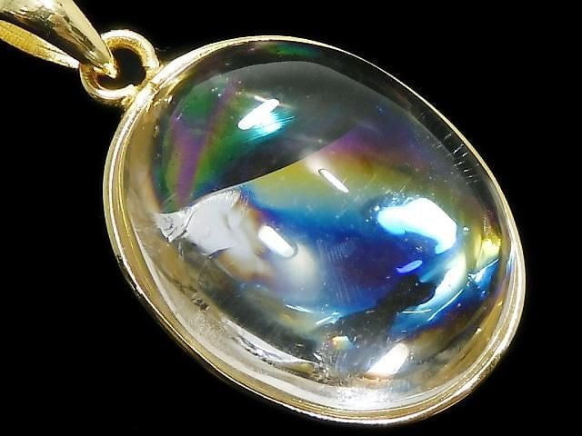[Video][One of a kind] Iris Quartz AAA- Pendant 18KGP NO.20