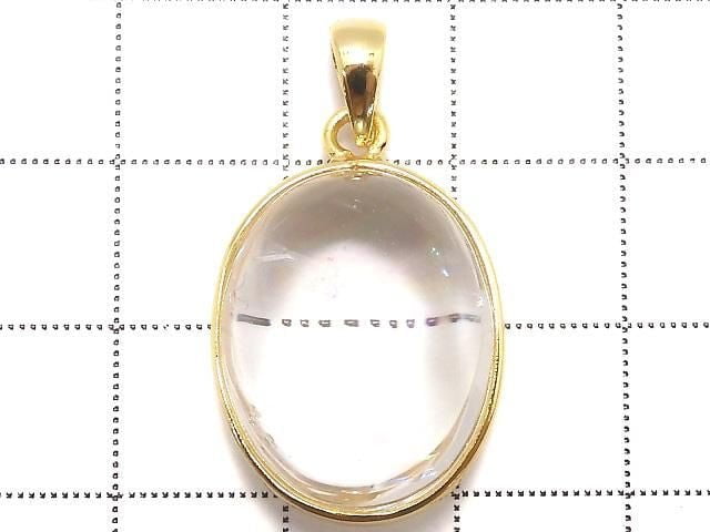 [Video][One of a kind] Iris Quartz AAA- Pendant 18KGP NO.20