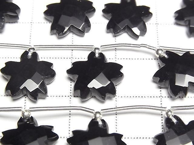 [Video] Onyx AAA Flower Shape half or 1strand (6pcs)