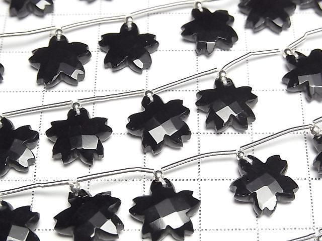 [Video] Onyx AAA Flower Shape half or 1strand (6pcs)