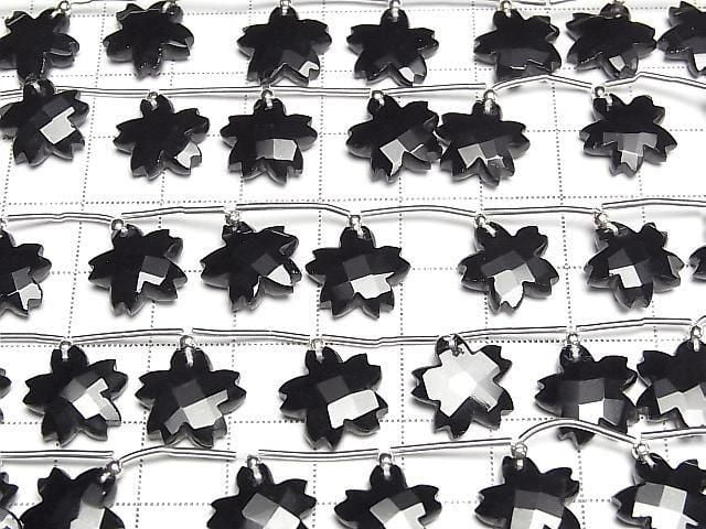 [Video] Onyx AAA Flower Shape half or 1strand (6pcs)