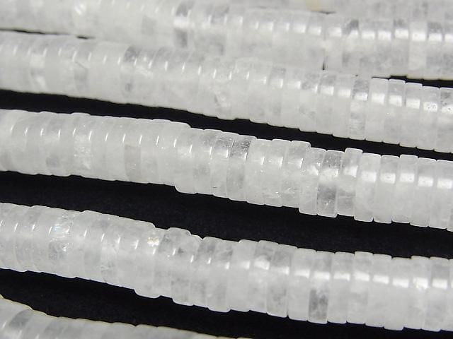 [Video] Angora Crystal AA Rondelle (Heishi) 6x6x1.5mm 1strand beads (aprx. 15 inches/37 cm)