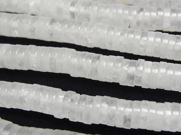 [Video] Angora Crystal AA Rondelle (Heishi) 6x6x1.5mm 1strand beads (aprx. 15 inches/37 cm)