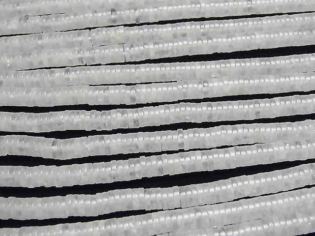 [Video] Angora Crystal AA Rondelle (Heishi) 6x6x1.5mm 1strand beads (aprx. 15 inches/37 cm)