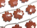 [Video] Red Jasper Flower Shape Half or 1strand (6pcs)