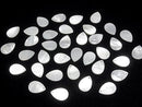 [Video] High Quality White Shell (Silver-lip Oyster) AAA Flat Pear Shape 14x10mm 4pcs