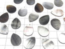 [Video] High Quality Black Shell (Black-lip Oyster) AAA Flat Pear Shape 18x13mm 3pcs