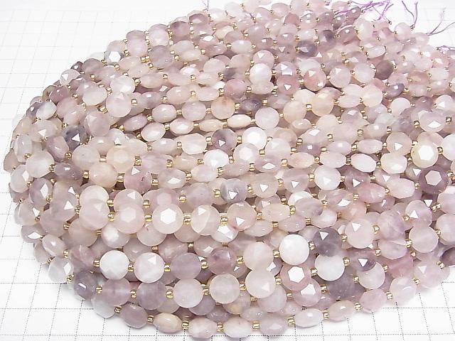 [Video] High Quality! Multicolor Quartz Hexagram Faceted Coin 10x10x5mm 1strand beads (approx. 15inch/36cm)