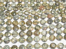 [Video] High Quality! Rainforest Rhyolite Hexagram Faceted Coin 10x10x5mm half or 1strand beads (aprx.15inch/36cm)