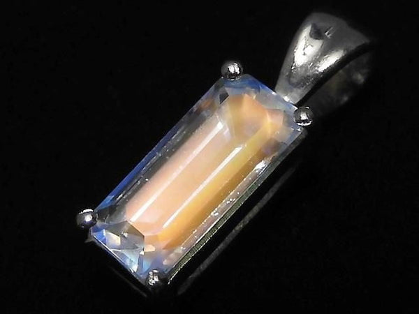 [Video][One of a kind] High Quality Andesine Labradorite Pendant Silver925 NO.109