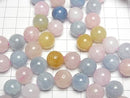 [Video] Beryl Mix (Multicolor Aquamarine) AA++ Round 12mm Bracelet