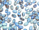 [Video] Golden Hill Turquoise Oval Cabochon 5x3mm 5pcs