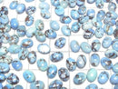 [Video] Golden Hill Turquoise Oval Cabochon 7x5mm 2pcs