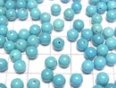 [Video] Turquoise AAA- Half Drilled Hole Round 6mm 4pcs
