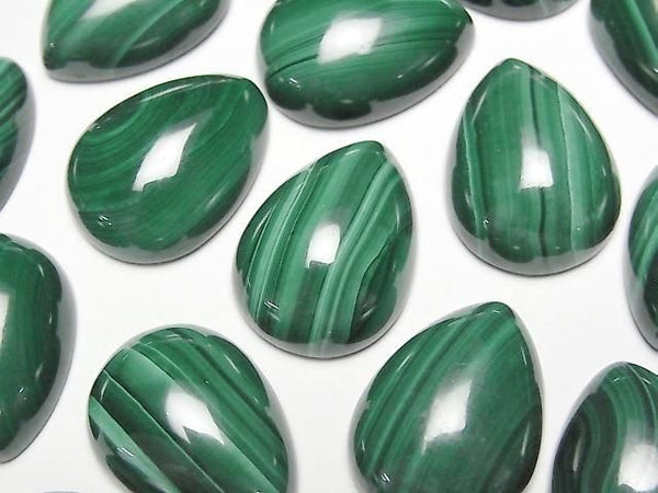 [Video] Malachite AAA Pear Shape Cabochon 20x15mm 2pcs