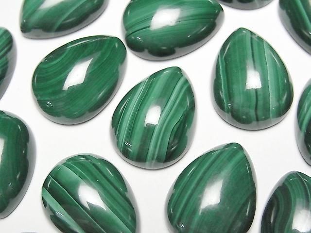 [Video] Malachite AAA Pear Shape Cabochon 20x15mm 2pcs