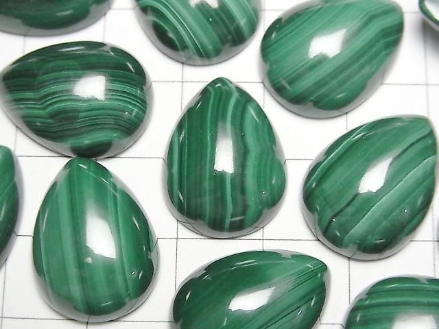 [Video] Malachite AAA Pear Shape Cabochon 20x15mm 2pcs