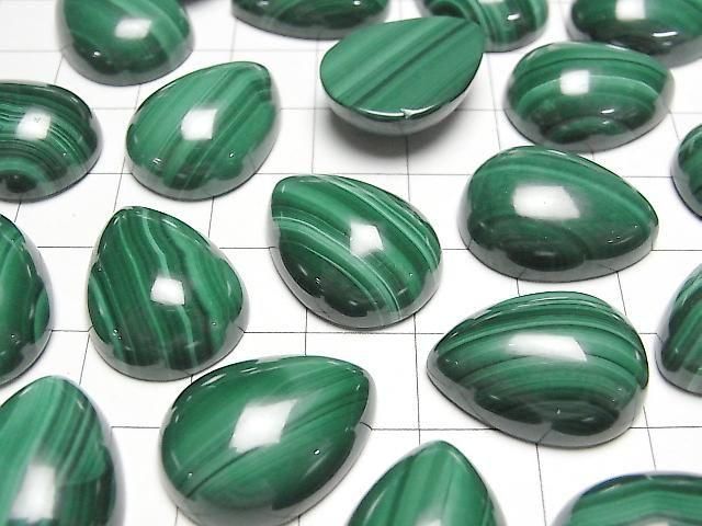 [Video] Malachite AAA Pear Shape Cabochon 20x15mm 2pcs