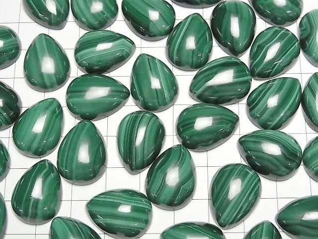 [Video] Malachite AAA Pear Shape Cabochon 20x15mm 2pcs