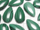 [Video] Malachite AAA Pear Shape Cabochon 25x15mm 2pcs