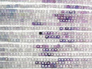 [Video] High Quality! Multicolor Fluorite AAA- Cube Shape 2x2x2mm Color Gradation 1strand beads (aprx. 15 inches/37 cm)
