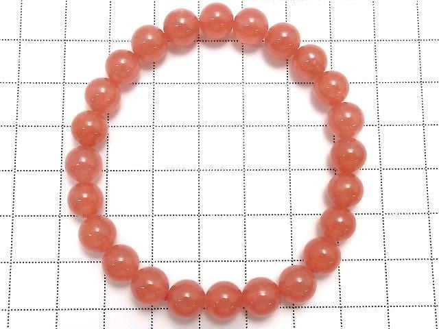 [Video][One of a kind] Argentine Rhodochrosite AAAA Round 8mm Bracelet NO.202