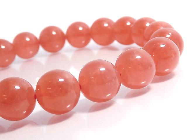 [Video][One of a kind] Argentine Rhodochrosite AAAA Round 10mm Bracelet NO.204