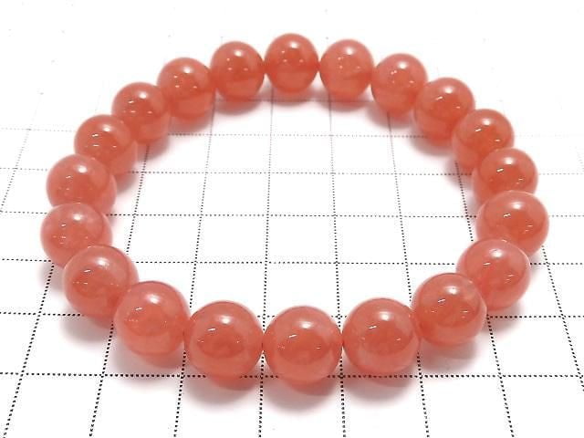 [Video][One of a kind] Argentine Rhodochrosite AAAA Round 10mm Bracelet NO.204
