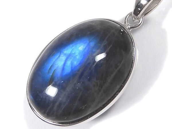 [Video][One of a kind] Blue Labradorite AAA Pendant Silver925 NO.62