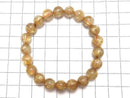 [Video][One of a kind] Rutilated Quartz AAA- Round 9mm Bracelet NO.3