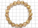 [Video][One of a kind] Rutilated Quartz AAA- Round 10.5mm Bracelet NO.6