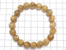 [Video][One of a kind] Rutilated Quartz AAA- Round 10mm Bracelet NO.8
