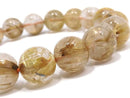 [Video][One of a kind] Rutilated Quartz AAA- Round 11mm Bracelet NO.11
