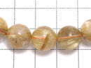 [Video][One of a kind] Rutilated Quartz AAA- Round 11mm Bracelet NO.11