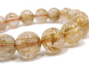 [Video][One of a kind] Rutilated Quartz AAA- Round 11mm Bracelet NO.12