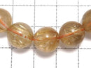 [Video][One of a kind] Rutilated Quartz AAA- Round 11mm Bracelet NO.12