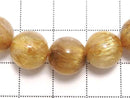 [Video][One of a kind] Rutilated Quartz AAA- Round 11mm Bracelet NO.13