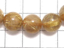 [Video][One of a kind] Rutilated Quartz AAA- Round 11mm Bracelet NO.14