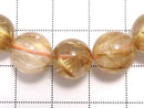 [Video][One of a kind] Rutilated Quartz AAA- Round 11mm Bracelet NO.15