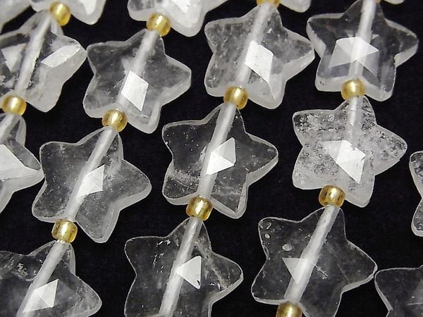 [Video] Crystal AA++ Faceted Star 14x14mm half or 1strand beads (aprx. 14 inches/34 cm)