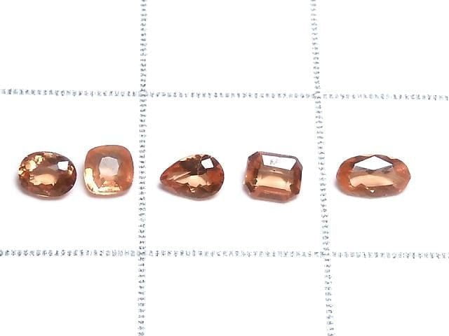 [Video][One of a kind] High Quality Triplite Loose stone Faceted 5pcs Set No.14