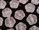 [Video] Rose Quartz AAA Flower Motif 14mm [Drilled Hole] 1pc