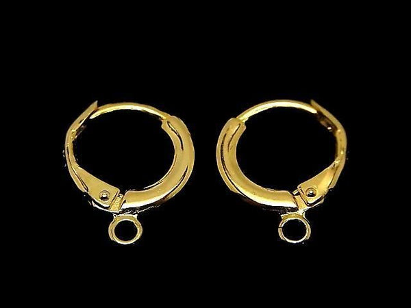 Silver925 Hoop Earrings with Jump Ring 12mm 18KGP 1 Pair